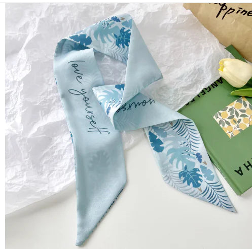Style Double-Sided Silk Scarf for All Seasons