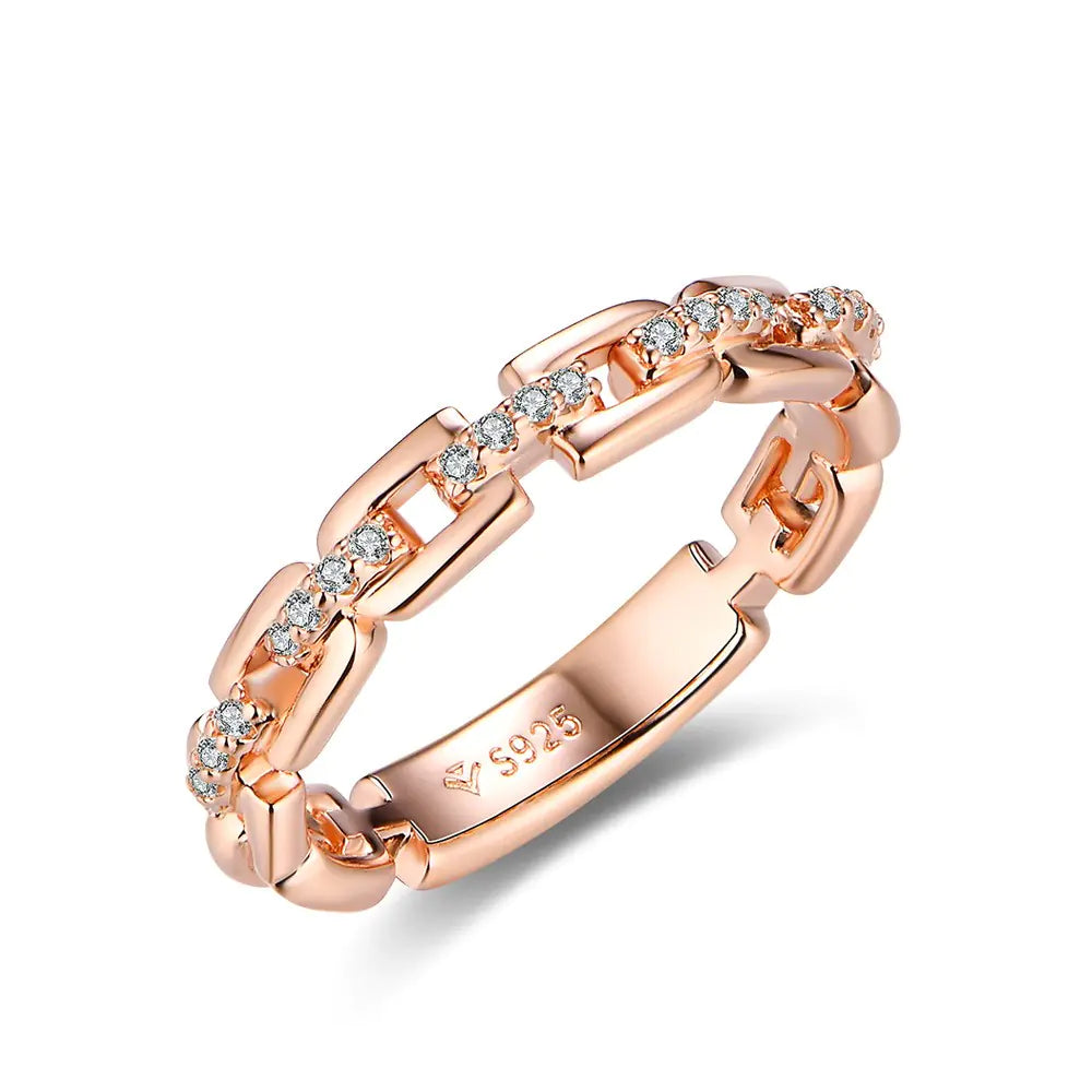 Sterling Silver Mosang Diamond Ring for Women