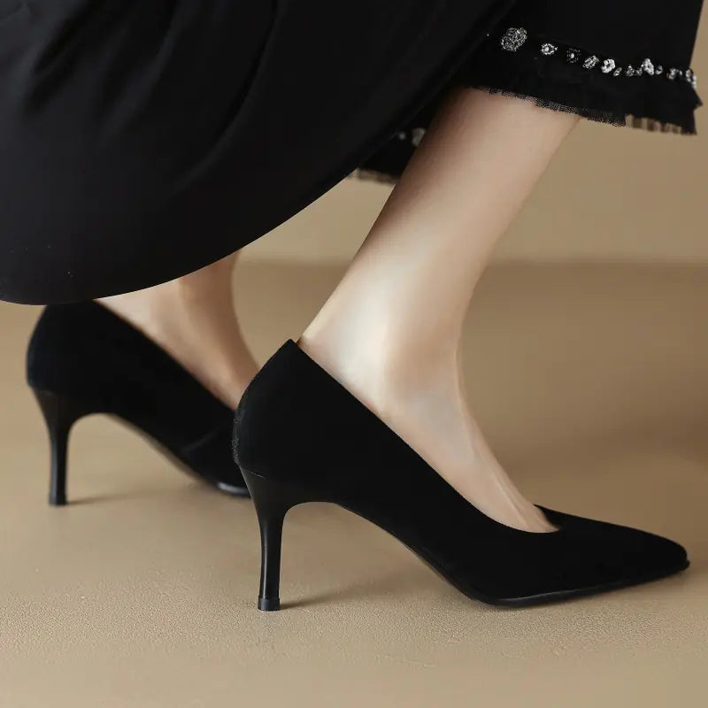 Elegant Suede Stiletto Pumps