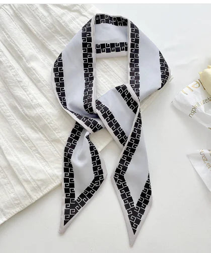 Style Double-Sided Silk Scarf for All Seasons