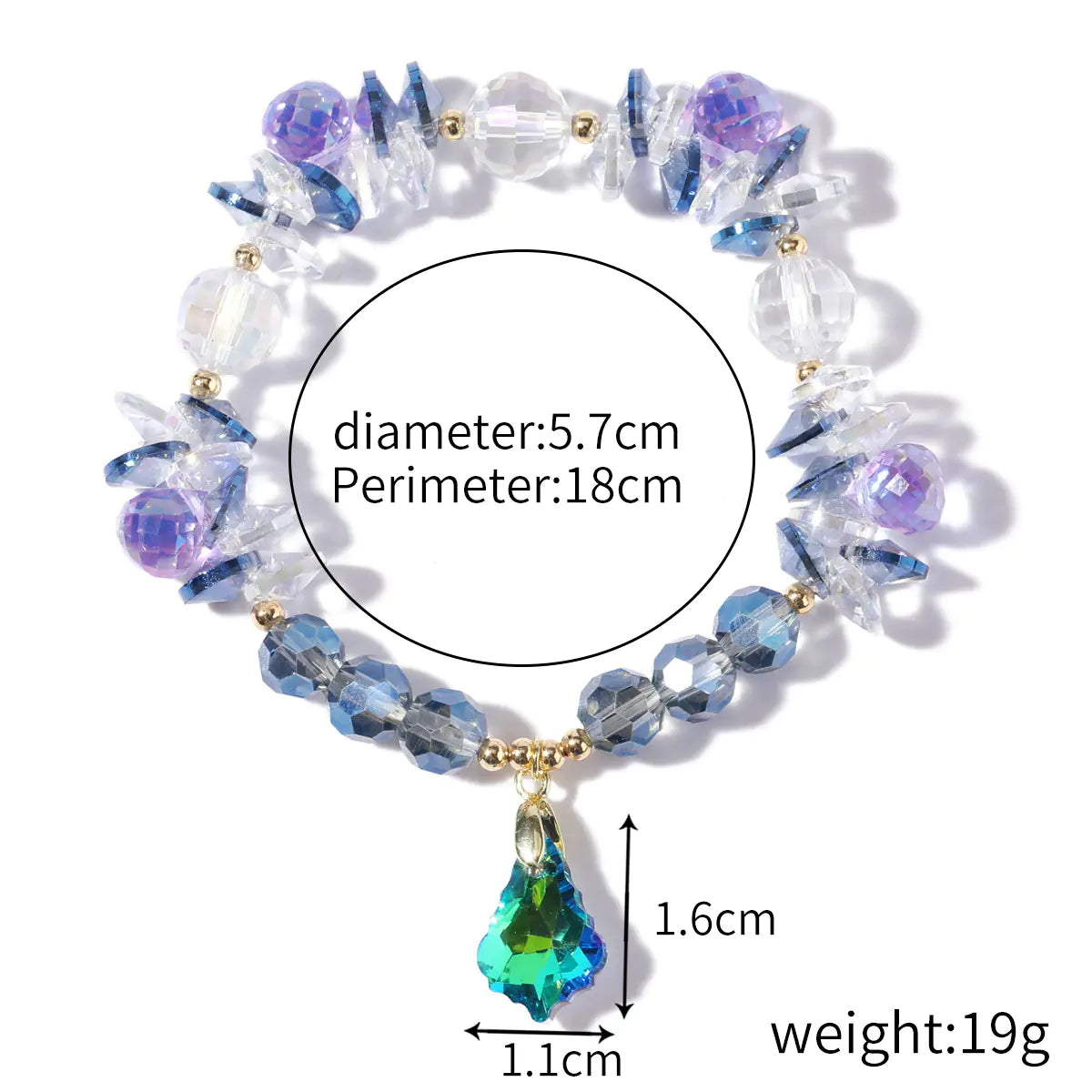 Natural Crystal String Beads Bracelet for Women