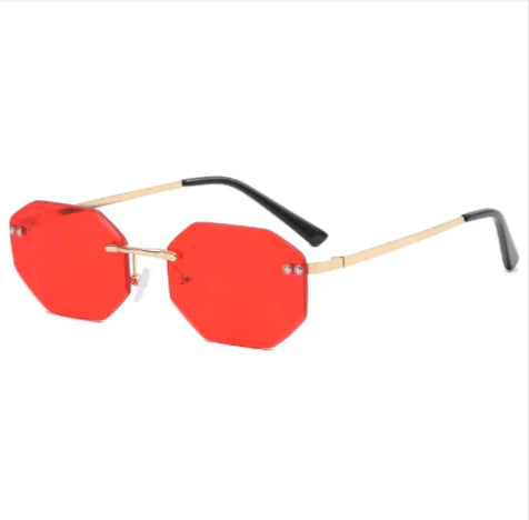 Frameless Polygon Sunglasses
