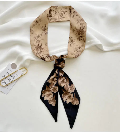Style Double-Sided Silk Scarf for All Seasons