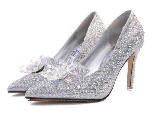 2018 New European Style Rhinestone High Heels