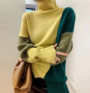 Elegant Cotton Knit Sweater for Women (One Piece)