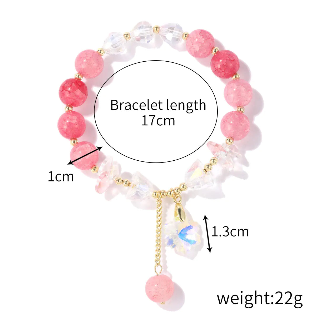 Natural Crystal String Beads Bracelet for Women