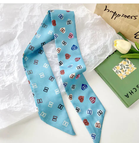Style Double-Sided Silk Scarf for All Seasons