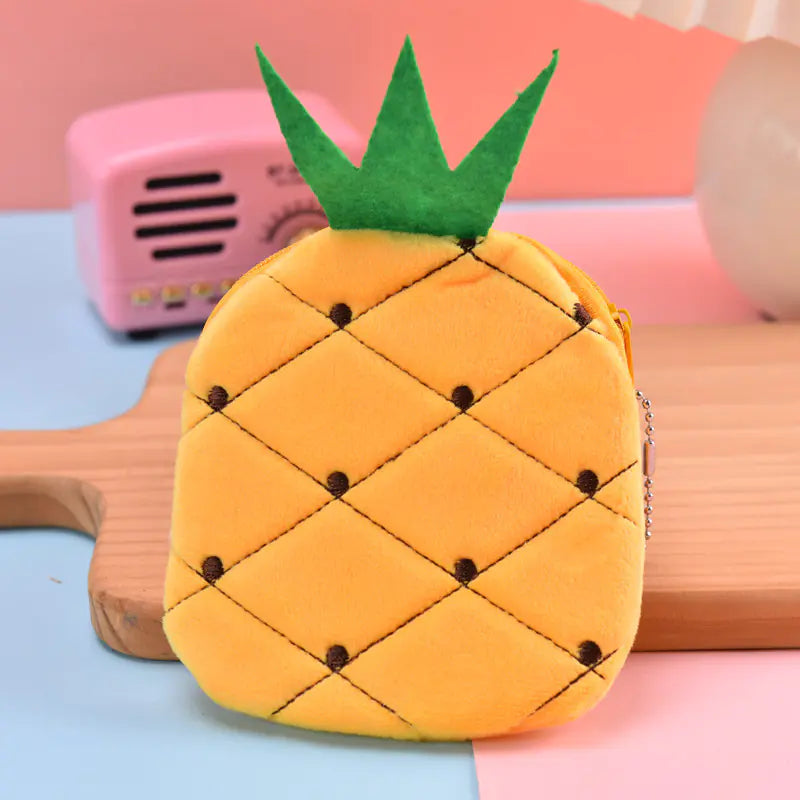 Cute Plush Watermelon Coin Purse & Storage Bag
