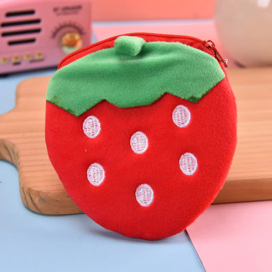 Cute Plush Watermelon Coin Purse & Storage Bag