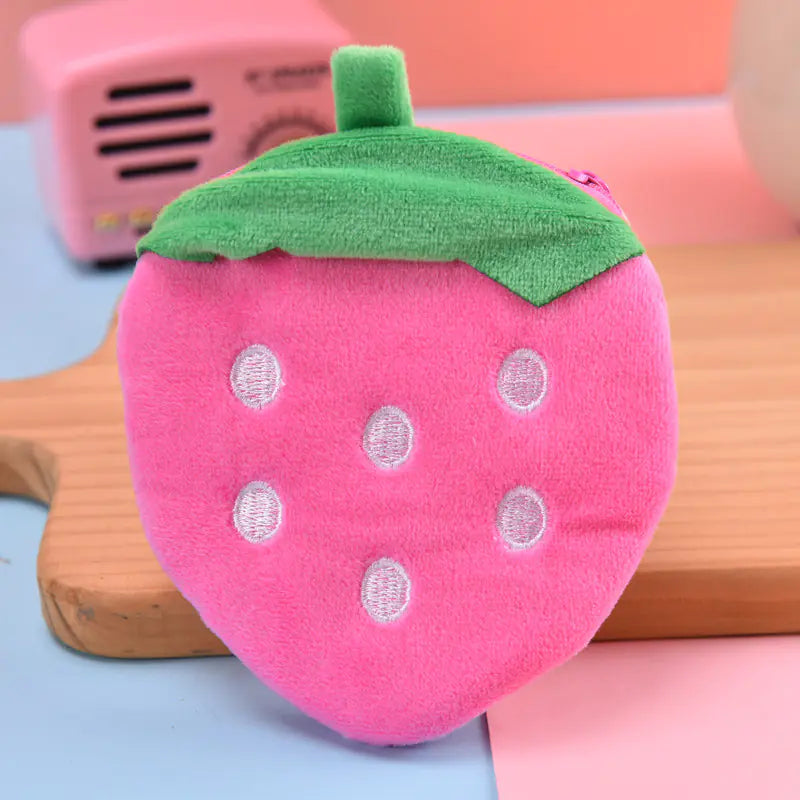 Cute Plush Watermelon Coin Purse & Storage Bag