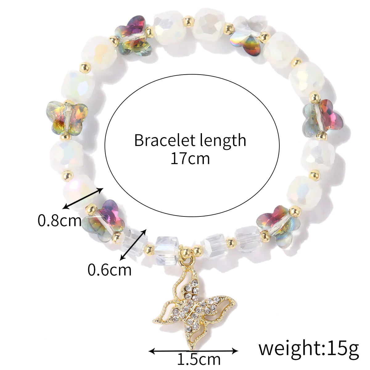 Natural Crystal String Beads Bracelet for Women