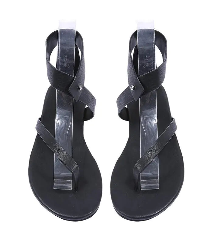 Simple Summer Flip-Toe Flats in European Style