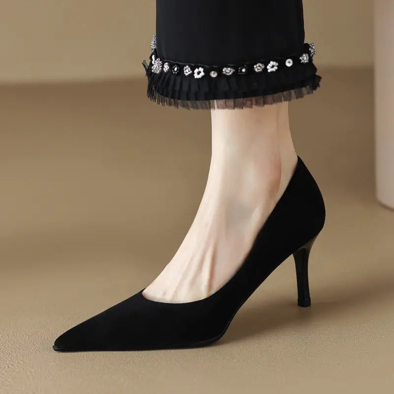 Elegant Suede Stiletto Pumps