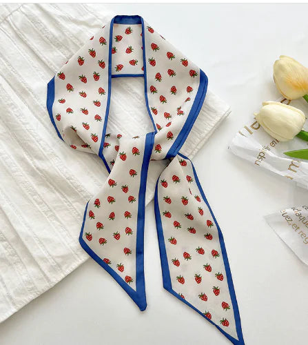 Style Double-Sided Silk Scarf for All Seasons