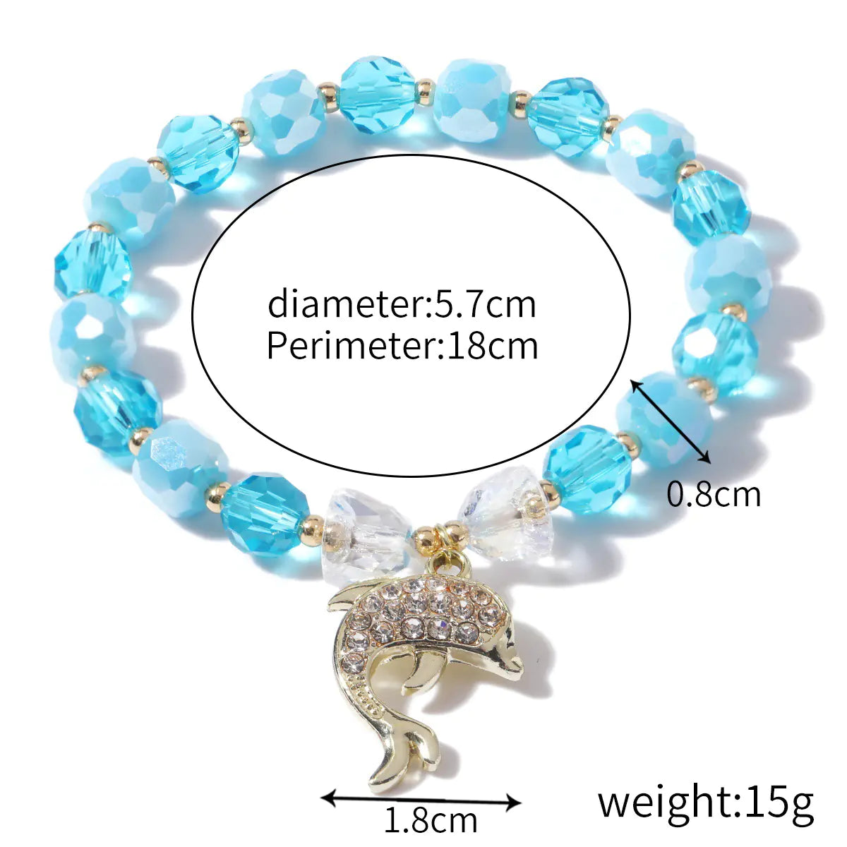 Natural Crystal String Beads Bracelet for Women