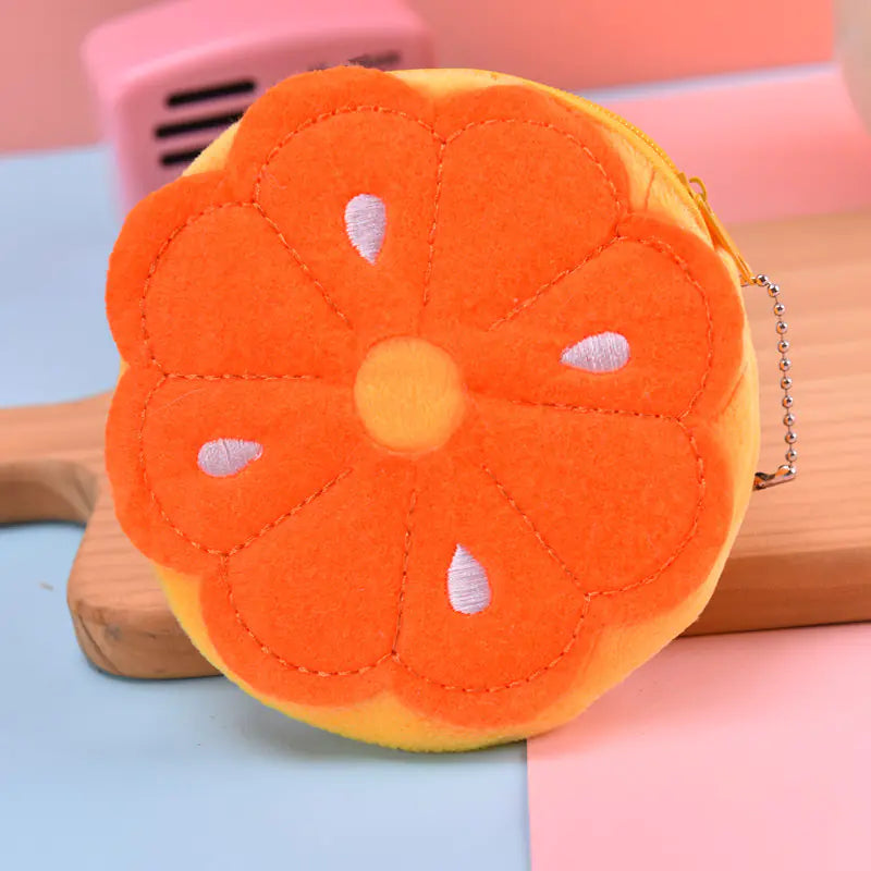 Cute Plush Watermelon Coin Purse & Storage Bag